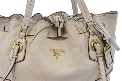 prada white hobo bag|black used prada bag.